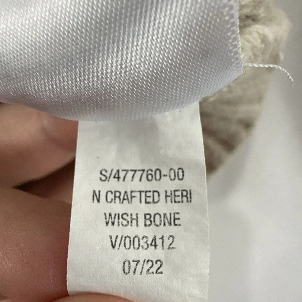 Old Navy Wishbone Ivory Cableknit Fisherman Sweater Toddler Sz 4T Preppy
